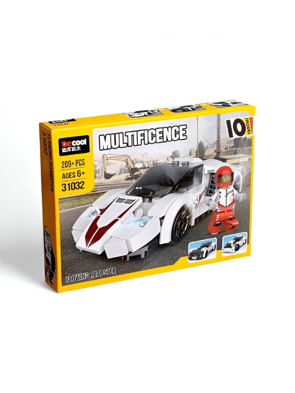 Architect Multificence Building Blocks Set – DIY Educational Toys for Kids & Teens 209+PCS | Cars, Planes, Trucks & Creativity Bricks White TV5570.