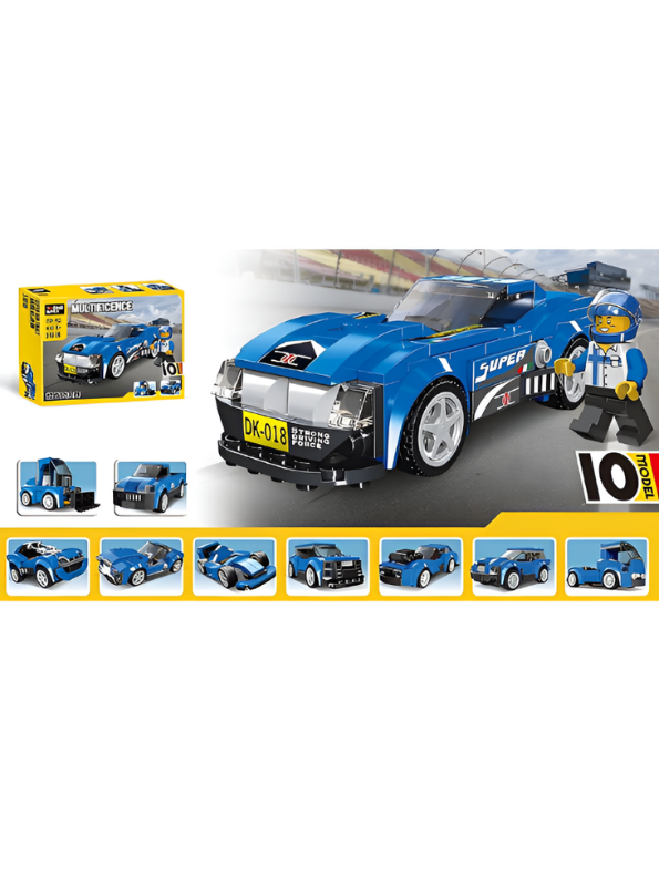 Architect Multificence Building Blocks Set – DIY Educational Toys for Kids & Teens 208+PCS | Cars, Planes, Trucks & Creativity Bricks Blue TV5574.