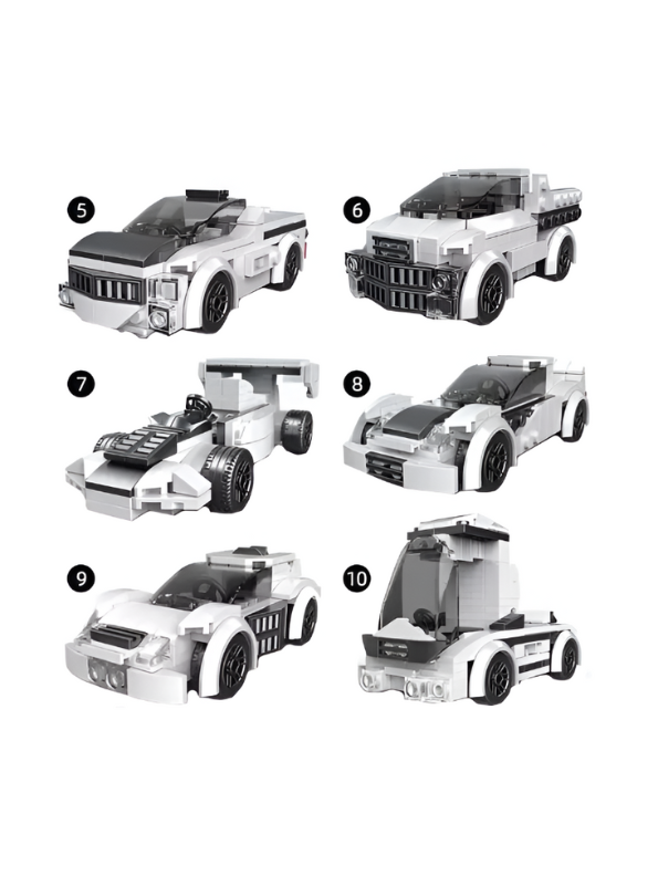 Architect Multificence Building Blocks Set – DIY Educational Toys for Kids & Teens 209+PCS | Cars, Planes, Trucks & Creativity Bricks White TV5570.