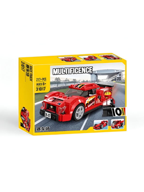 Architect Multificence Building Blocks Set – DIY Educational Toys for Kids & Teens 217+PCS | Cars, Planes, Trucks & Creativity Bricks Red TV5573.