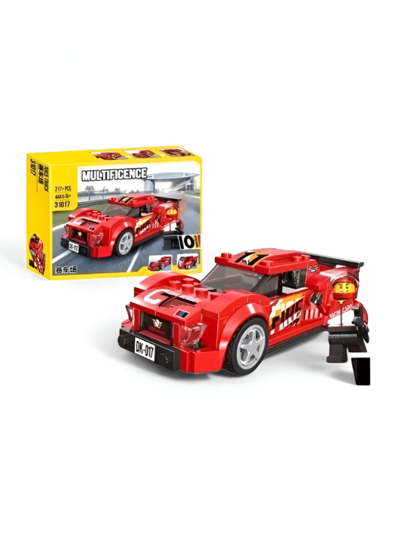 Architect Multificence Building Blocks Set – DIY Educational Toys for Kids & Teens 217+PCS | Cars, Planes, Trucks & Creativity Bricks Red TV5573.