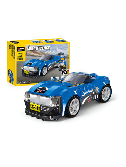 Architect Multificence Building Blocks Set – DIY Educational Toys for Kids & Teens 208+PCS | Cars, Planes, Trucks & Creativity Bricks Blue TV5574.