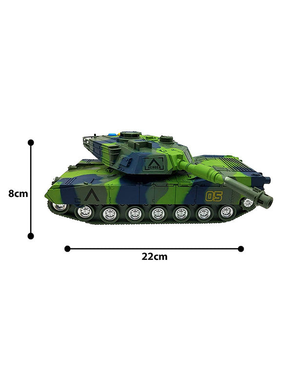 Army Military Battle Tank Toy - Green (L-J-40)