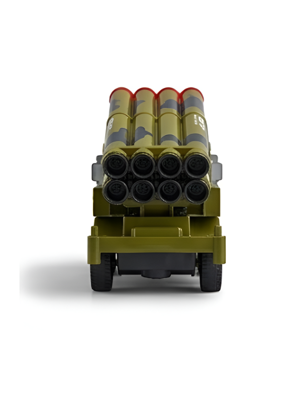 Army Missile Launcher Truck Toy | Camouflage Military Vehicle with Movable Rocket Rack | Combat Battle Toy Car for Boys & Girls TV6118.