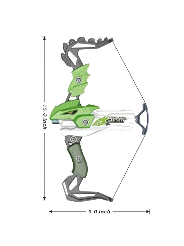 Green - ArrowMaster – Kids Archery Set with 20 Suction Cup Arrows & Soft Bullets | Safe Bow & Arrow Toy Gift for Boys & Girls LMI14409.