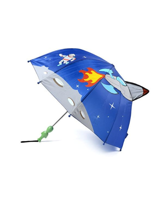 Astro Rocket Umbrella for Kids – Space Explorer Theme, 47cm Fun Rain Gear NOV9696.