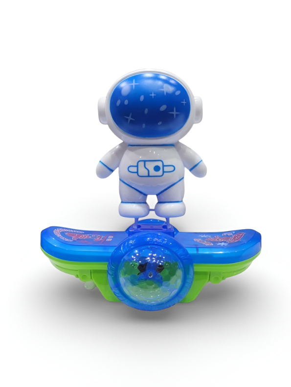 Astronaut Space Robot Toy – Battery Operated Rotating Car with Balance, Universal Sliding Action & Lights TV4759.