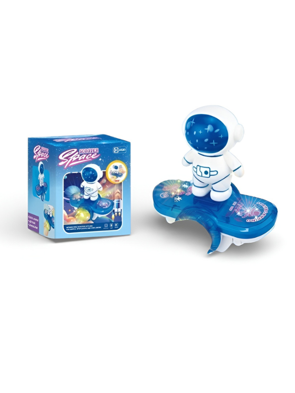Astronaut Space Robot Toy – Battery Operated Rotating Car with Balance, Universal Sliding Action & Lights TV4759.