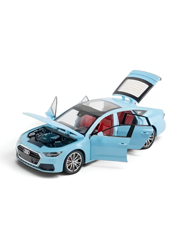 Audi A7 Alloy Diecast Car Model | Blue 1:24 Scale Premium Metal Collectible Toy Car with Opening Doors TV6181