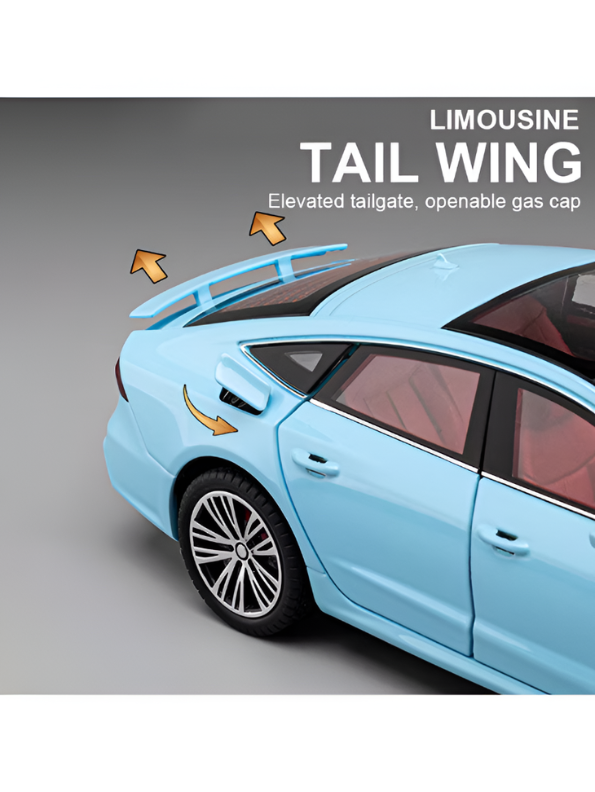Audi A7 Alloy Diecast Car Model | Blue 1:24 Scale Premium Metal Collectible Toy Car with Opening Doors TV6181
