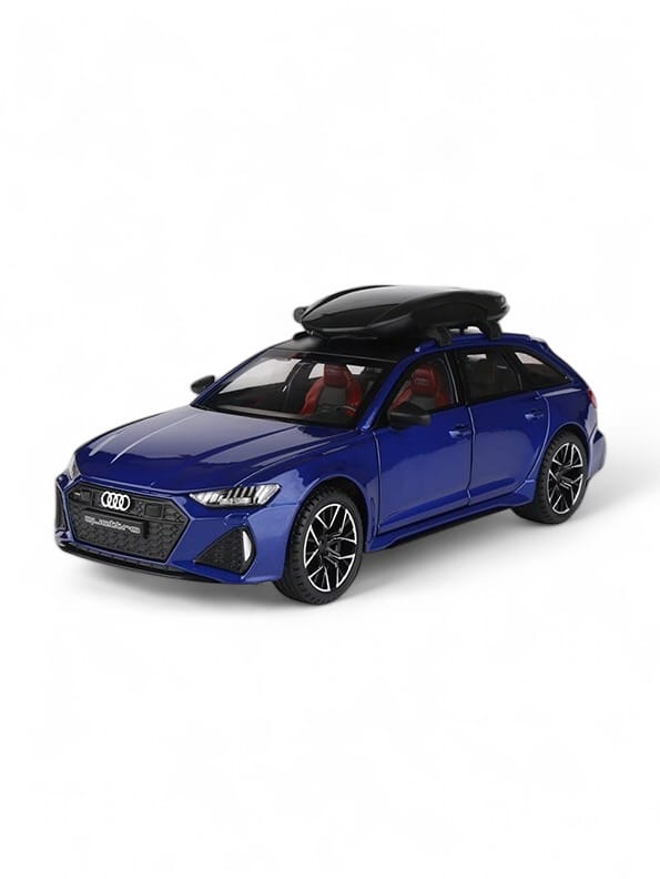 Audi RS6 Avant Model 1:24 Scale Diecast Car - Blue Metal Collectible | MD-O-24