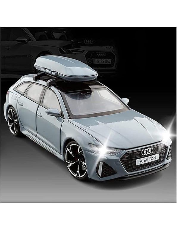 Audi RS6 Avant Model 1:24 Scale Diecast Car - Grey Metal Collectible | MD-O-24