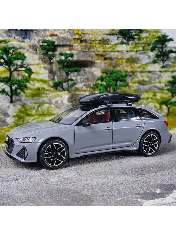 Audi RS6 Avant Model 1:24 Scale Diecast Car - Grey Metal Collectible | MD-O-24