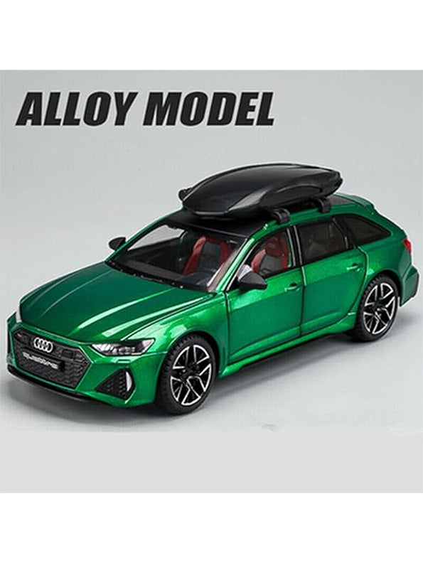 Audi RS6 Avant Model 1:24 Scale Diecast Car - Green Metal Collectible | MD-O-24