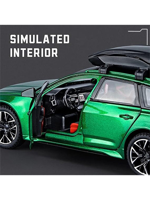 Audi RS6 Avant Model 1:24 Scale Diecast Car - Green Metal Collectible | MD-O-24