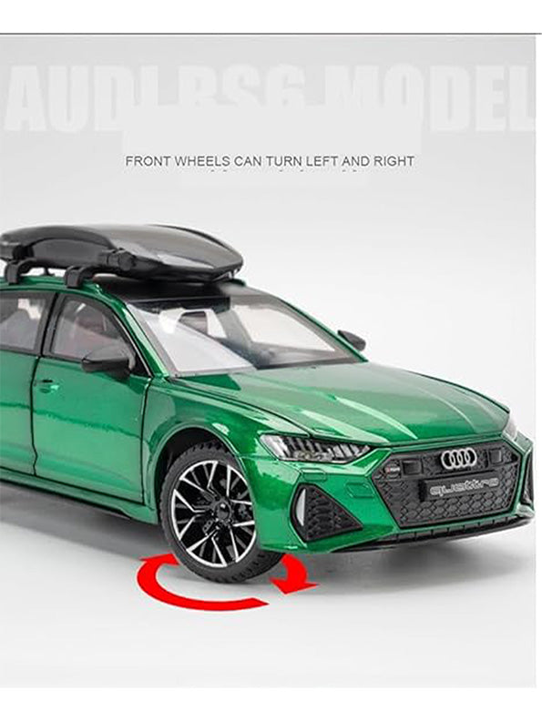 Audi RS6 Avant Model 1:24 Scale Diecast Car - Green Metal Collectible | MD-O-24