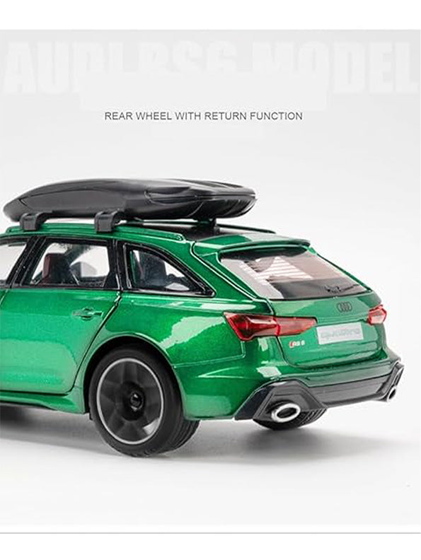 Audi RS6 Avant Model 1:24 Scale Diecast Car - Green Metal Collectible | MD-O-24