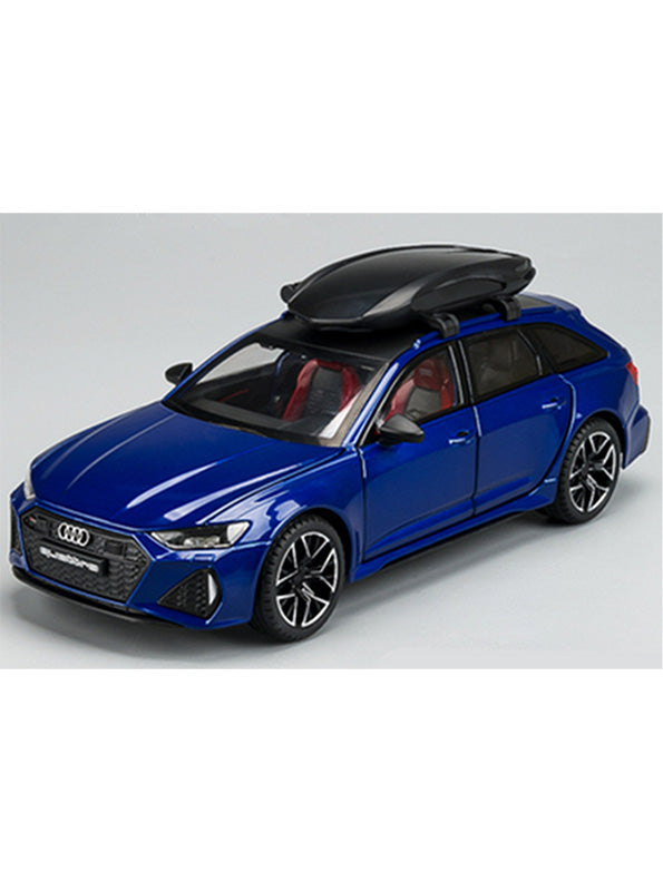 Audi RS6 Avant Model 1:24 Scale Diecast Car - Blue Metal Collectible | MD-O-24