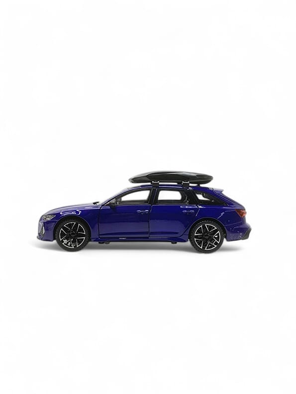 Audi RS6 Avant Model 1:24 Scale Diecast Car - Blue Metal Collectible | MD-O-24