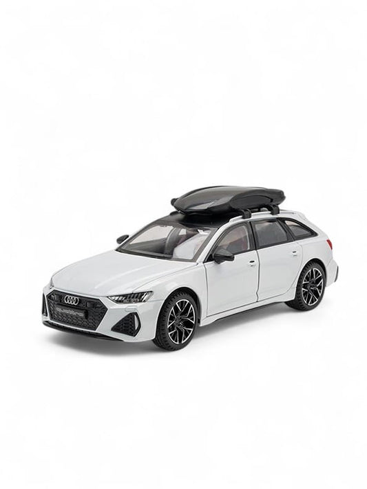 Audi RS6 Avant Model 1:24 Scale Diecast Car - White Metal Collectible | MD-O-24 - Toyloft