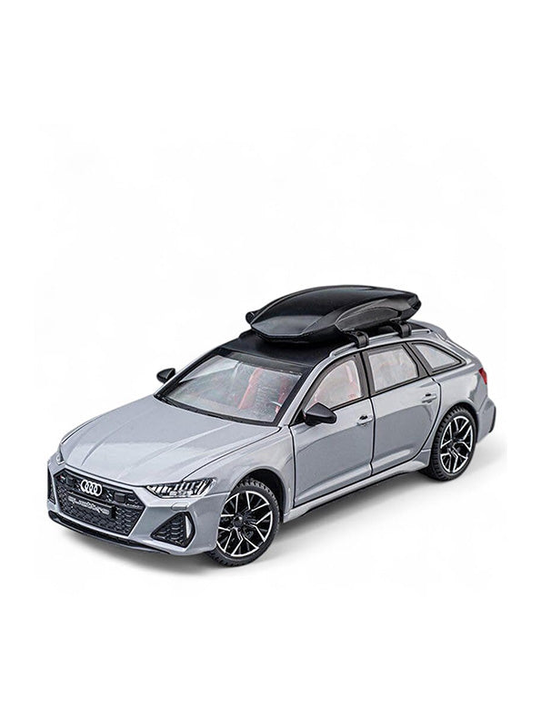 Audi RS6 Avant Model 1:24 Scale Diecast Car - Grey Metal Collectible | MD-O-24