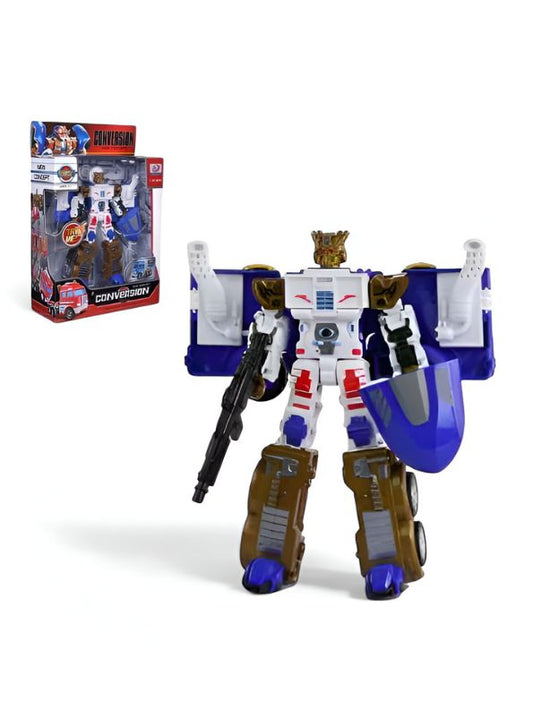 Blue - AutoShift X – Transforming Robot to Car Toy | 2-in-1 Automatic Conversion Vehicle for Kids LMI15059.
