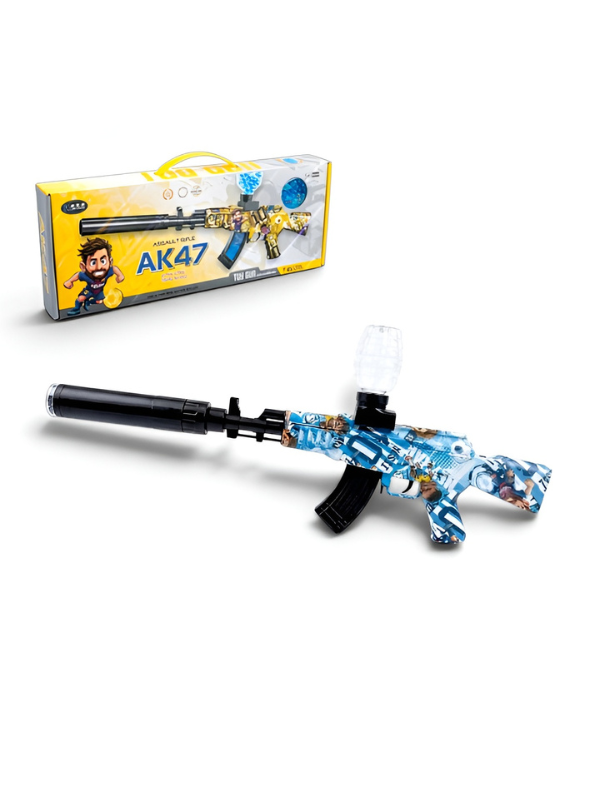 Automatic AK47 Gel Blaster Water Toy Gun - Electric Splatter Ball Blaster Set.