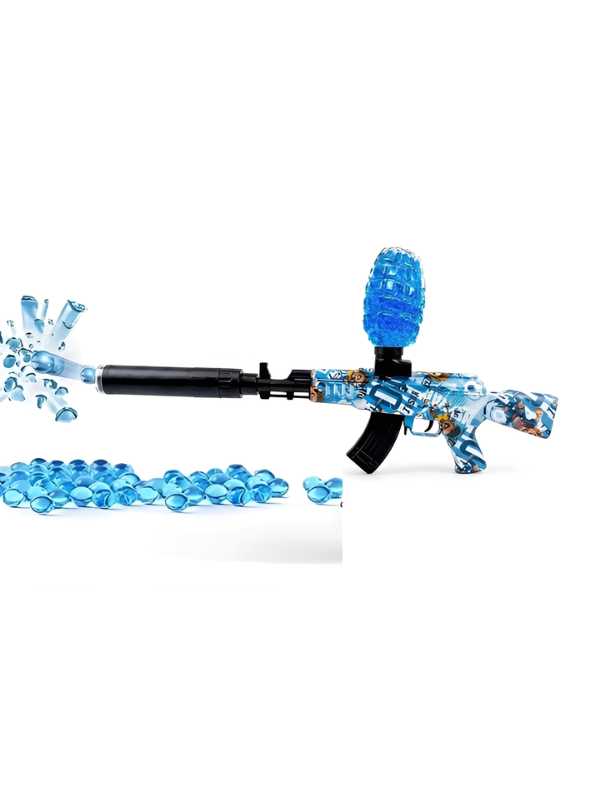 Automatic AK47 Gel Blaster Water Toy Gun - Electric Splatter Ball Blaster Set.