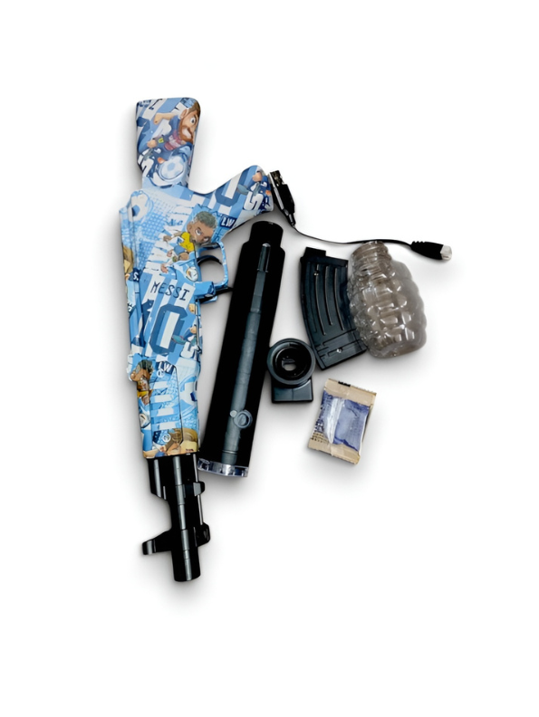 Automatic AK47 Gel Blaster Water Toy Gun - Electric Splatter Ball Blaster Set.