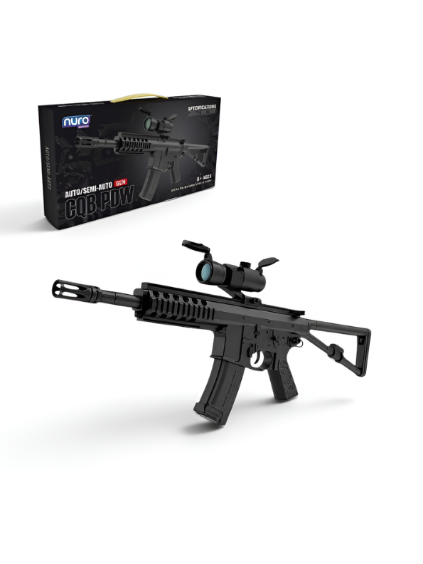 Automatic CQB PDW Tactical Gel Blaster Toy Gun Set with Light Tracer & Accessories LMI16819