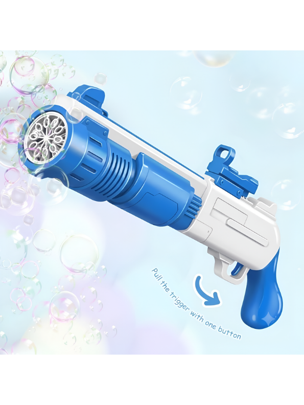 Automatic Light-Up Bubble Gun Toy – Handheld Battery-Powered Bubble Machine for Outdoor Play LMI16594