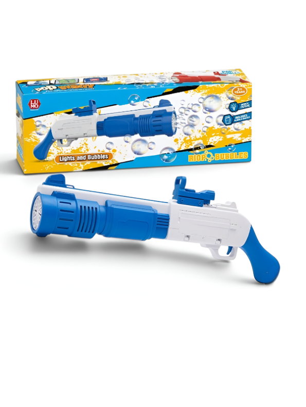 Automatic Light-Up Bubble Gun Toy – Handheld Battery-Powered Bubble Machine for Outdoor Play LMI16594