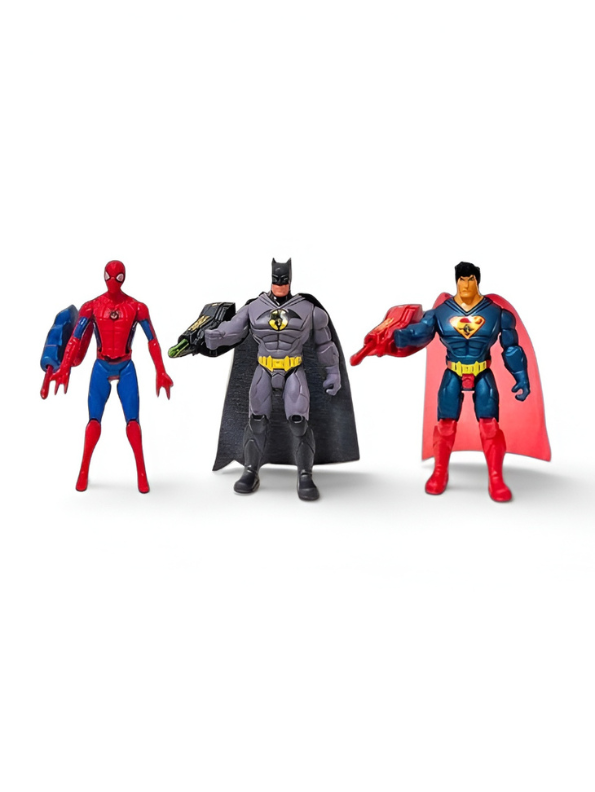 Avengers Hero Alliance 3-Pack: Batman, Superman & Spider-Man Action Figures MD2968.