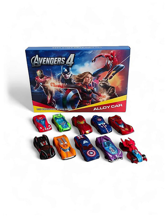 Avengers Super Hero Metal Die Cast Cars Set - Multicolor (MS-M-7) - Toyloft