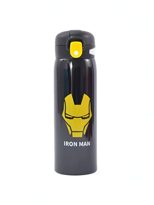 IronSip - Avengers Theme Sipper Bottle – Stainless Steel & Leakproof 500ml Push Button with Lock NOV8408.