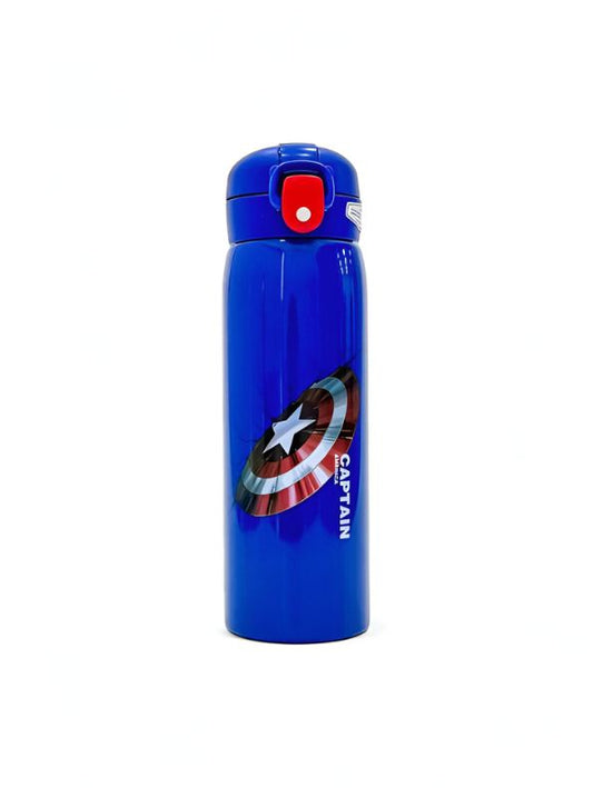Avengers Theme Sipper Bottle – Stainless Steel & Leakproof 500ml Push Button with Lock NOV8408.