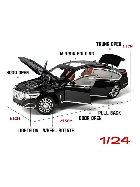 BMW 760Li Diecast Car – Premium Toy for Kids & Collectors | Realistic Design for Car Enthusiasts Scale 1:24 TZ-M929G-1Z.