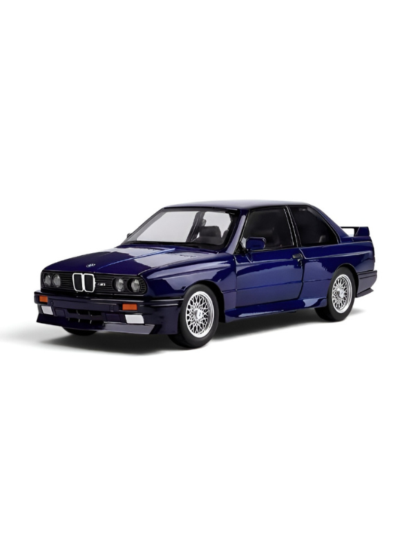 BMW M3 E30 Diecast Model Car | Blue 1:24 Scale Collectible Replica Alloy Car MD581.