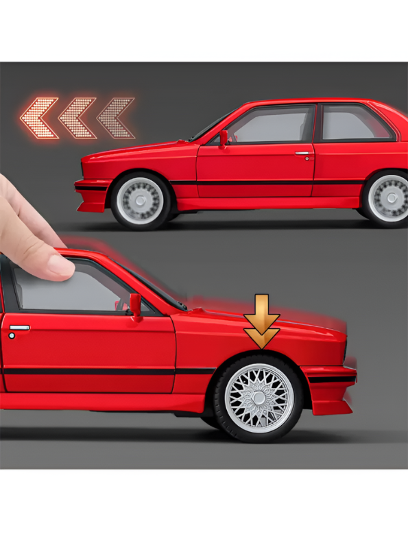 BMW M3 E30 Diecast Model Car | 1:24 Scale Collectible Replica Alloy Car MD581.
