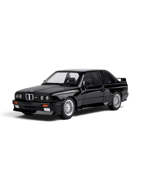 BMW M3 E30 Diecast Model Car | Black 1:24 Scale Collectible Replica Alloy Car MD581.