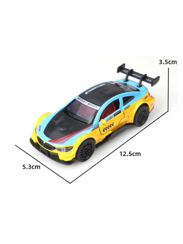 BMW M4 Diecast Model Car 1:36 Scale | Alloy Toy Vehicle with Pullback Action | Collector's Gift for Kids & Adults LMI15331.