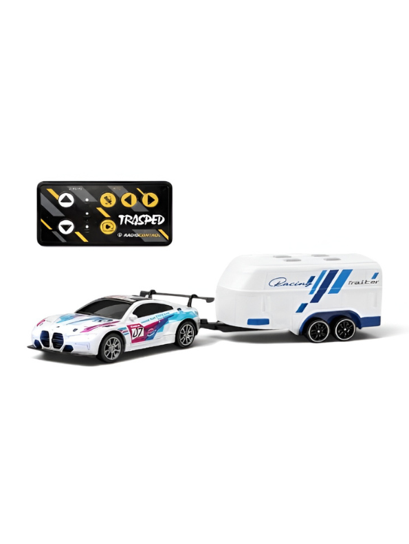 BMW M4 GT3 RC Drift & Racing Car with Trailer & Acrylic Display Box (2.4GHz) MD570