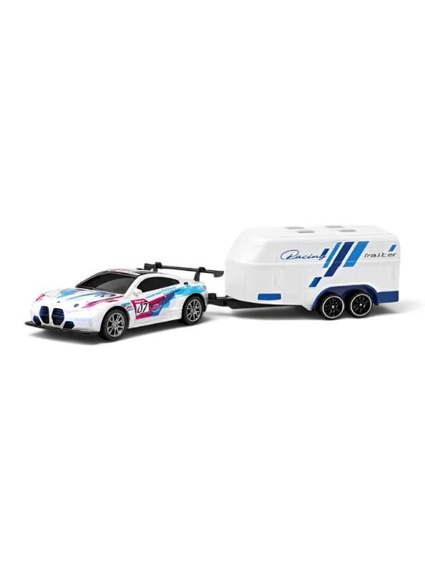 BMW M4 GT3 RC Drift & Racing Car with Trailer & Acrylic Display Box (2.4GHz) MD570