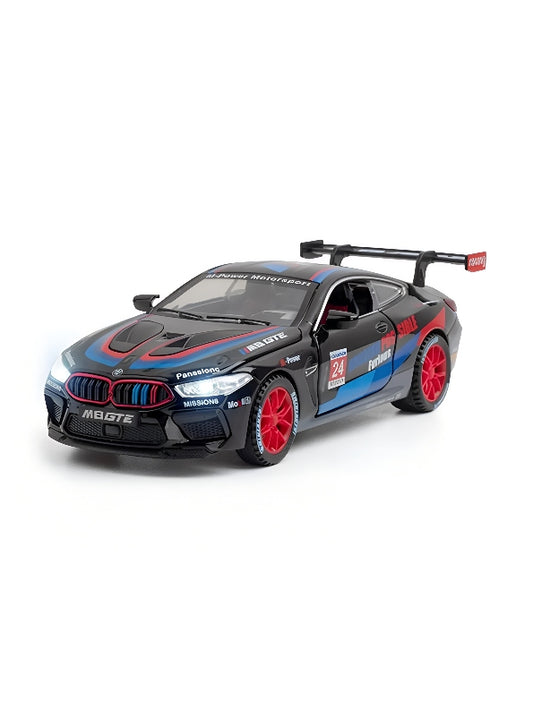 BMW M8 GTE Metal Model Diecast Car Scale 1:24 - Black (S) - Toyloft