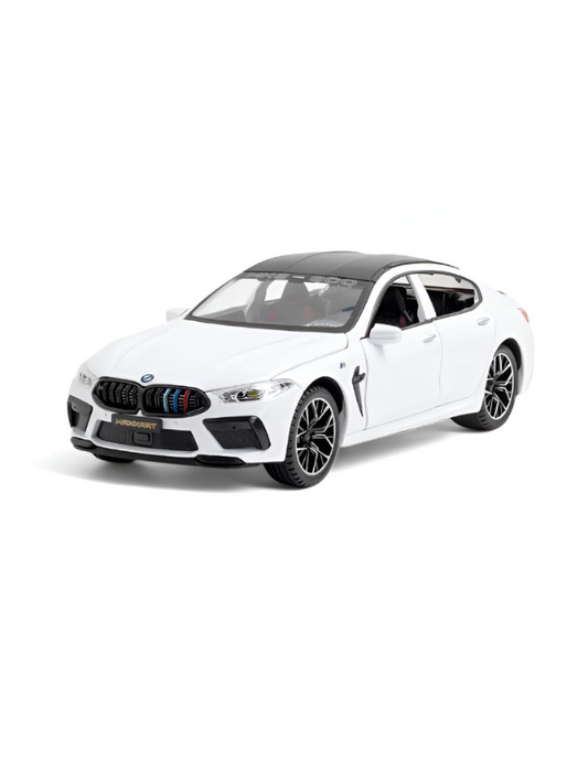 BMW M8 MH8 800 Model Diecast Car 1:24 Scale - White TV468