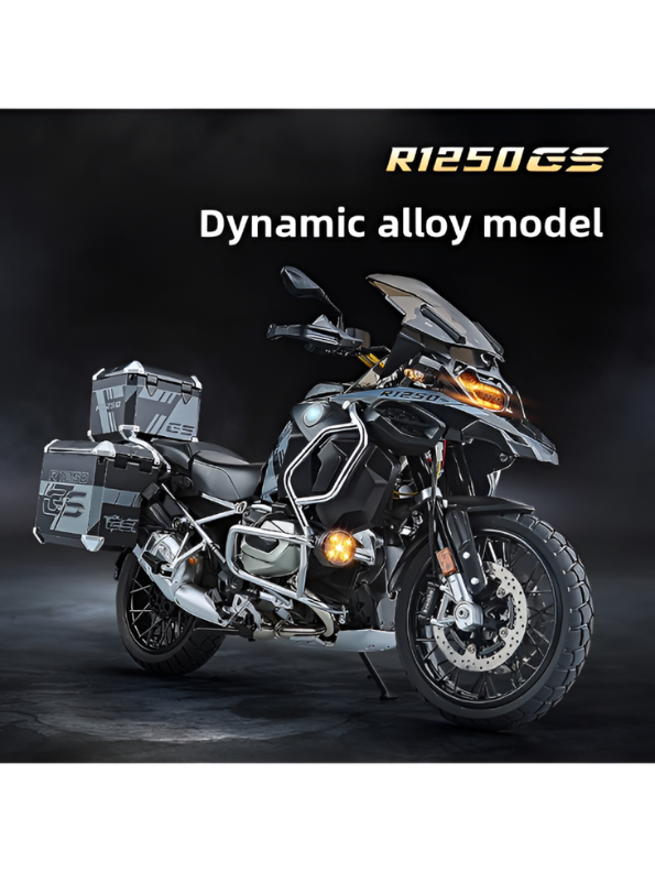 BMW R1250 Motorcycle Diecast Model 1:7 Scale – Alloy Metal Replica Collectible Bike MD25
