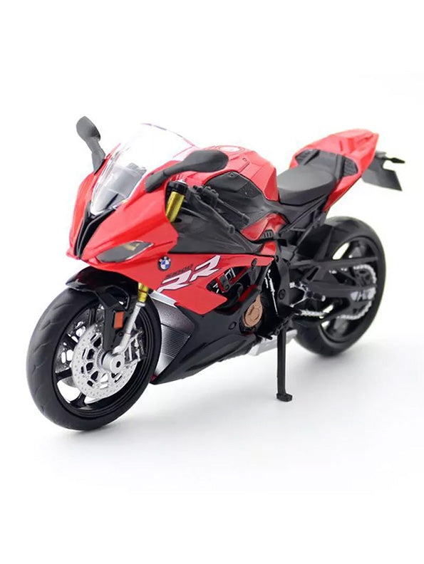 BMW S1000 RR Metal Model Diecast Bike - White (L-J-1)