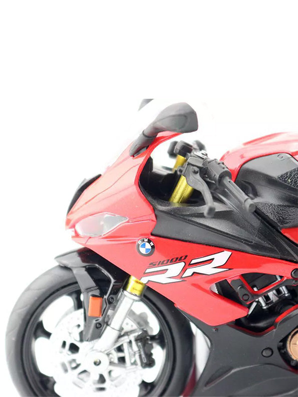 BMW S1000 RR Metal Model Diecast Bike - Red - MD - Scale 1:12 - Big Size