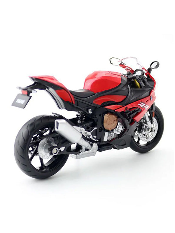 BMW S1000 RR Metal Model Diecast Bike Red MD Scale 1:12