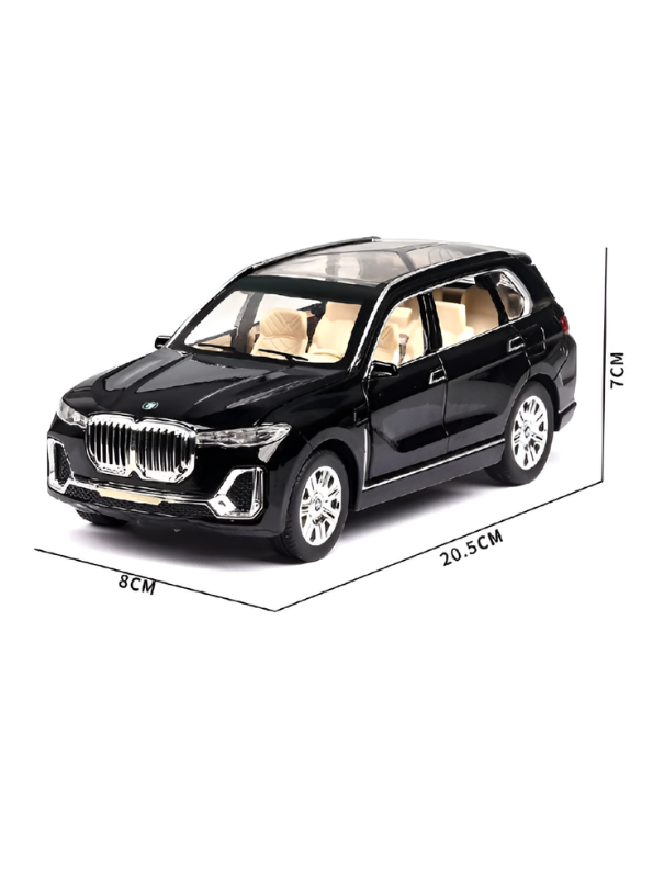 BMW X7 Alloy Diecast Model Car 1:24 Scale | Pull Back Toy Car with Sound, Light & Spray Effect | Metal Toy TV5279